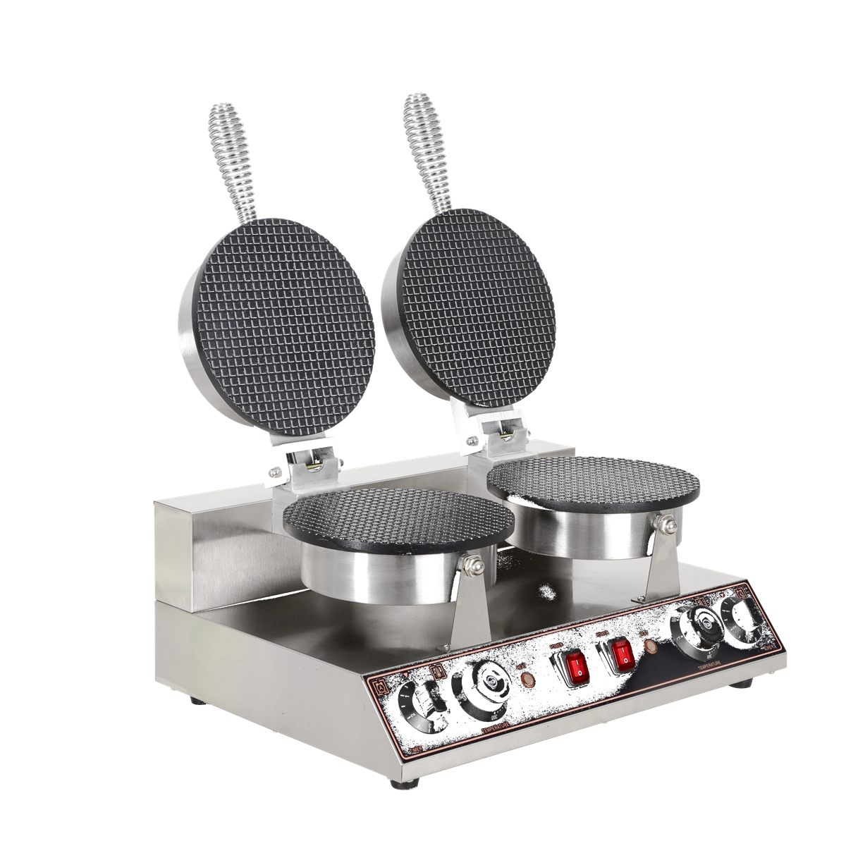 Commercial snack baking equipment suitable for waffle and pancake-style cafe menus